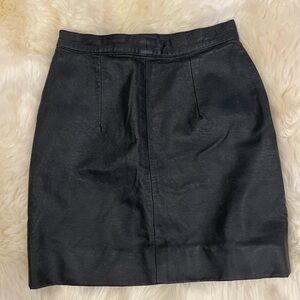 Real leather skirt